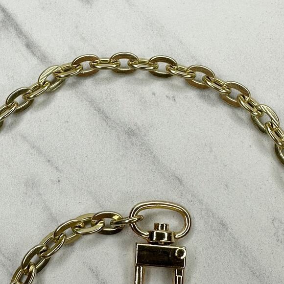 Gold Tone Chain Purse Strap 41" Crossbody Shoulder Bag Replacement ✨ - Picture 8 of 11